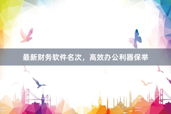 最新财务软件名次，高效办公利器保举